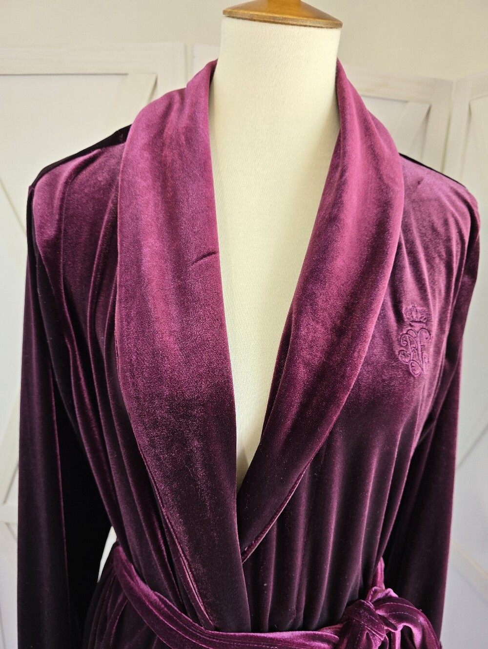 Lauren Ralph Lauren Long Sleeve Shawl Collar Luxury Robe/Loungewear - Picture 6 of 16